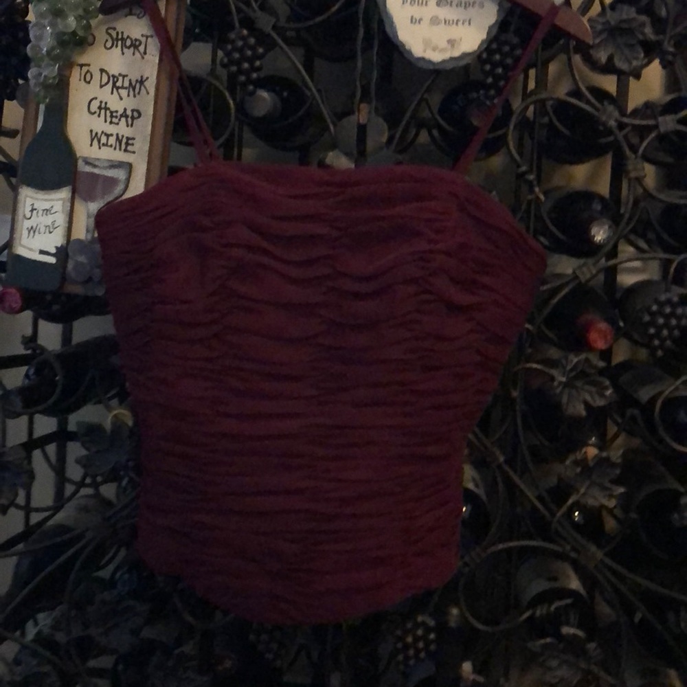 Burgundy blouse